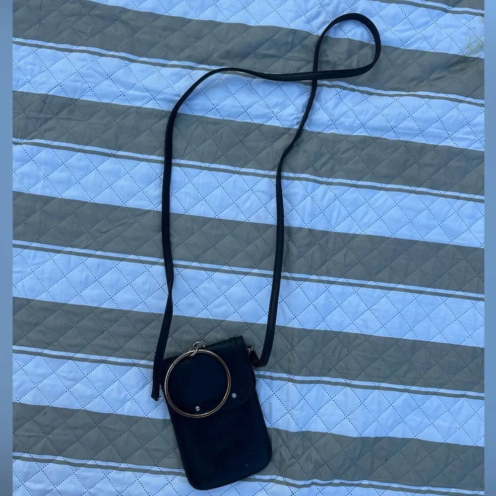 Black Crossbody Phone Pouch